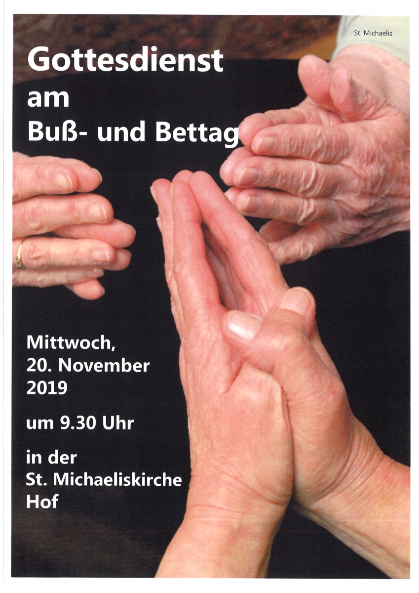 Protestanten Feiern Den Buss Und Bettag Evangelisches Dekanat Hof