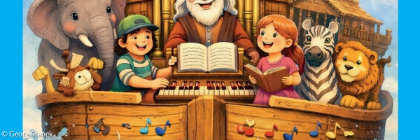 Arche Noah mit Tieren, 