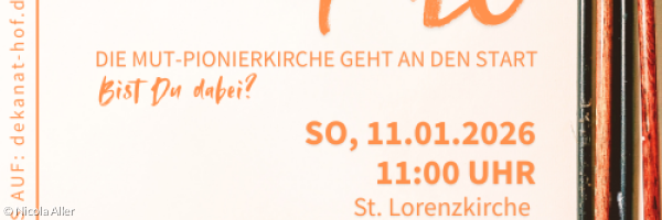 Leinwand mit Pinsel, dazu die Veranstaltungshinweise