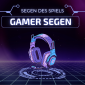 Gamer Segen schwarz lila Deckblatt