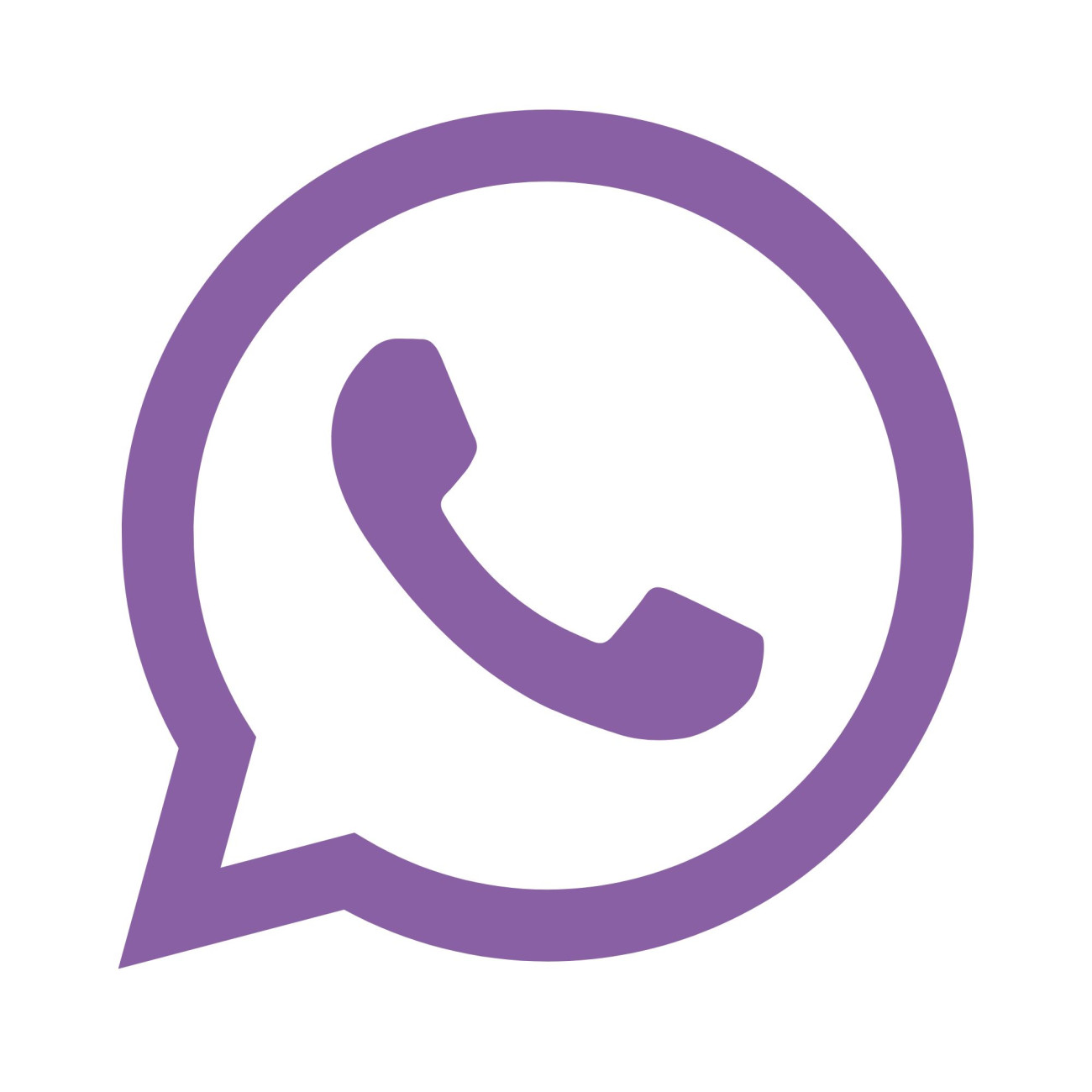 WhatsApp Logo lila