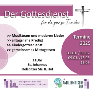 Familienkirche Hof Familienfreundliche Gottesdienste 2025