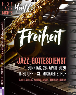 Freiheit. Plakat Jazz-gottesdienst
