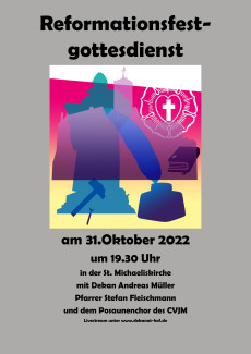 Plakat für das Reformationsfest 2022