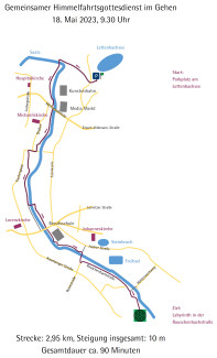 Himmelfahrt Streckenskizze