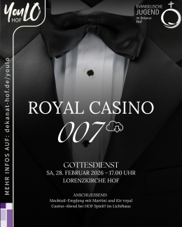 Plakat James-Bond-Gottesdienst