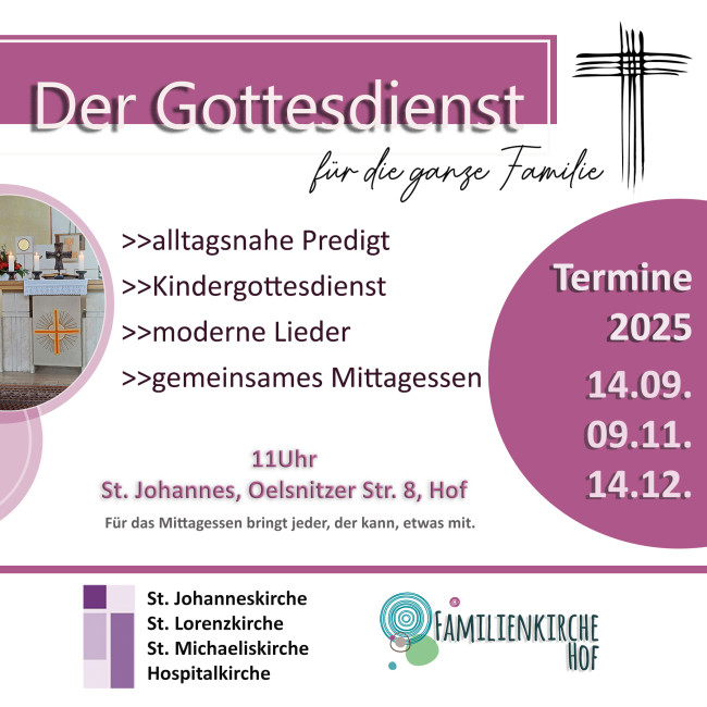 Moderner und familienfreundlicher Gottesdienst