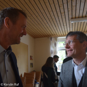 Dekan und Bürgermeister im Gespräch